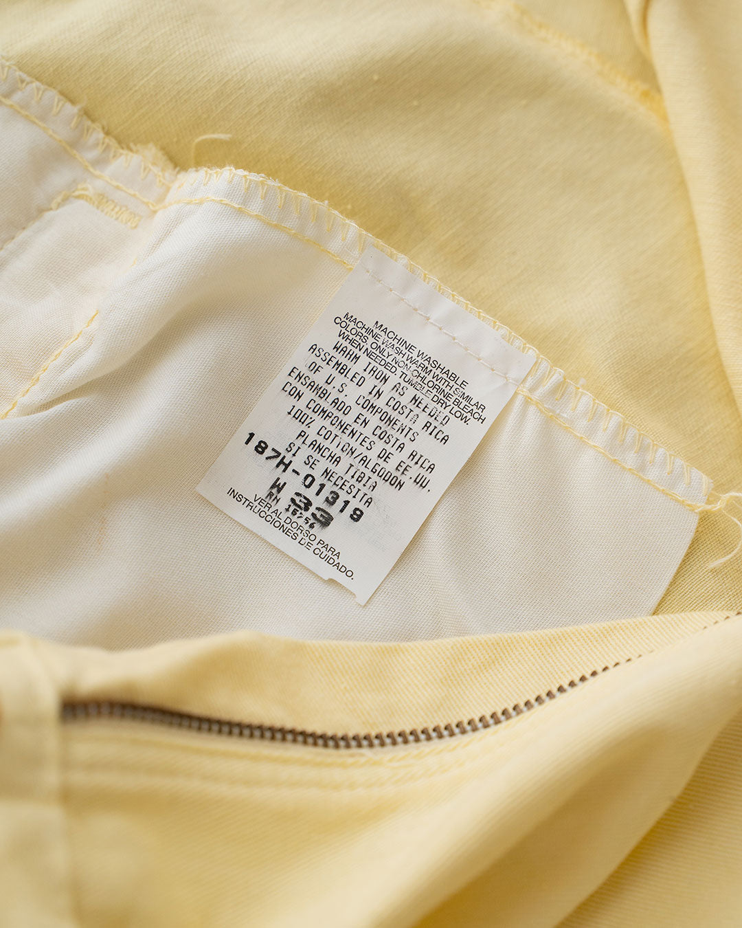 【DEADSTOCK】90-00s Duck Head Chino Shorts "Lemon"