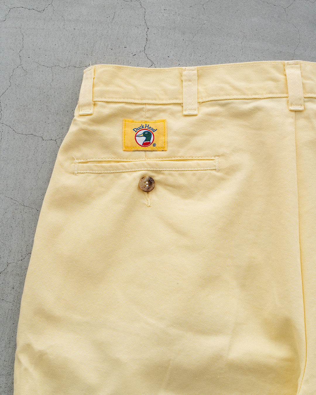 【DEADSTOCK】90-00s Duck Head Chino Shorts "Lemon"