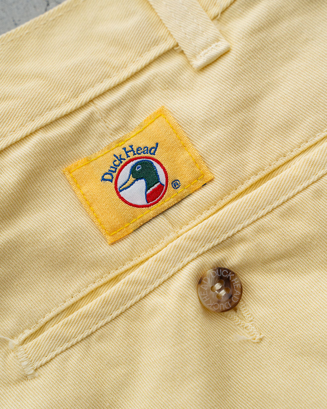 【DEADSTOCK】90-00s Duck Head Chino Shorts "Lemon"