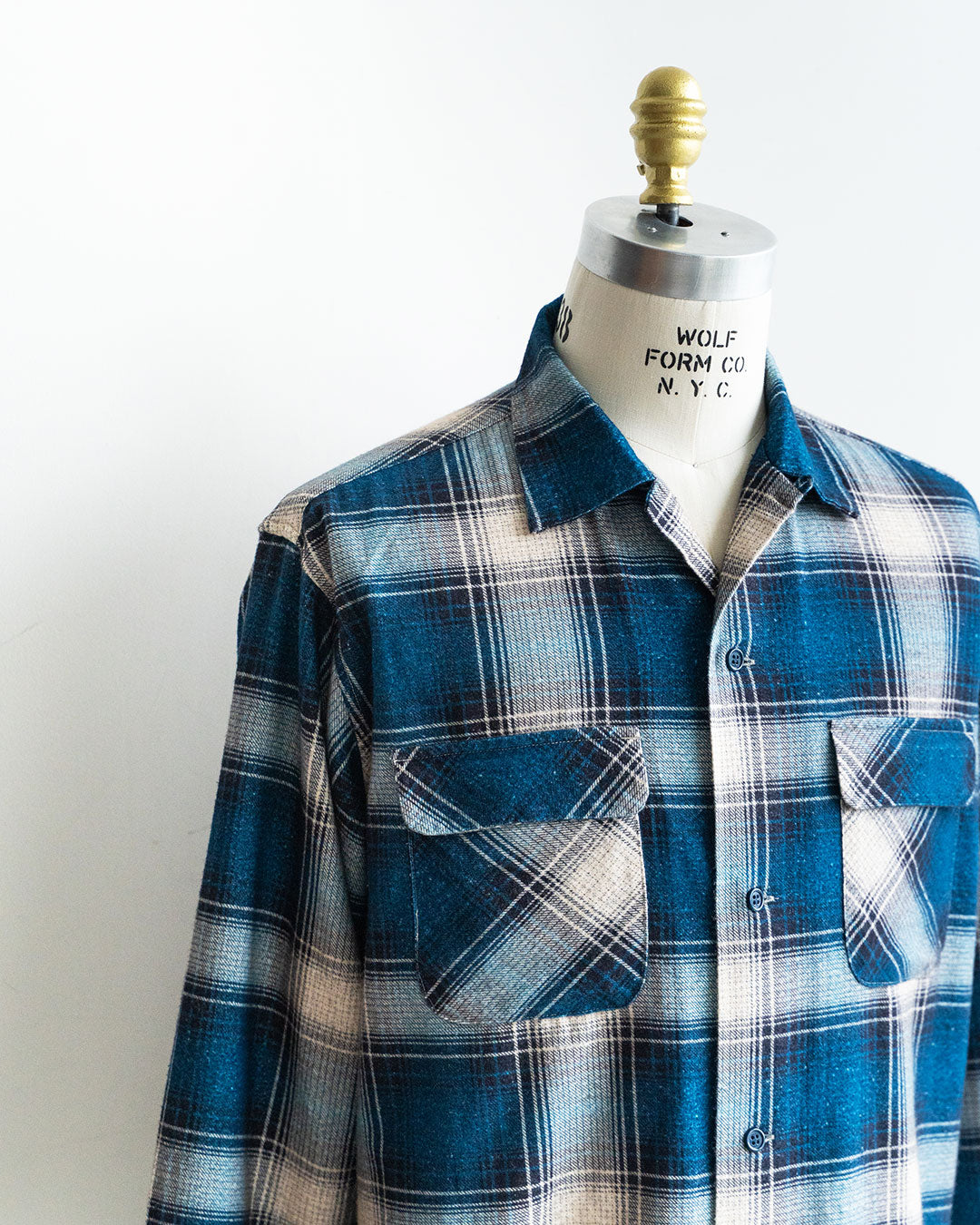 【TOWNCRAFT × FORT】60s Vintage Inspired Ombre Printed Flannel Shirt 『FORT EXCLUSIVE』
