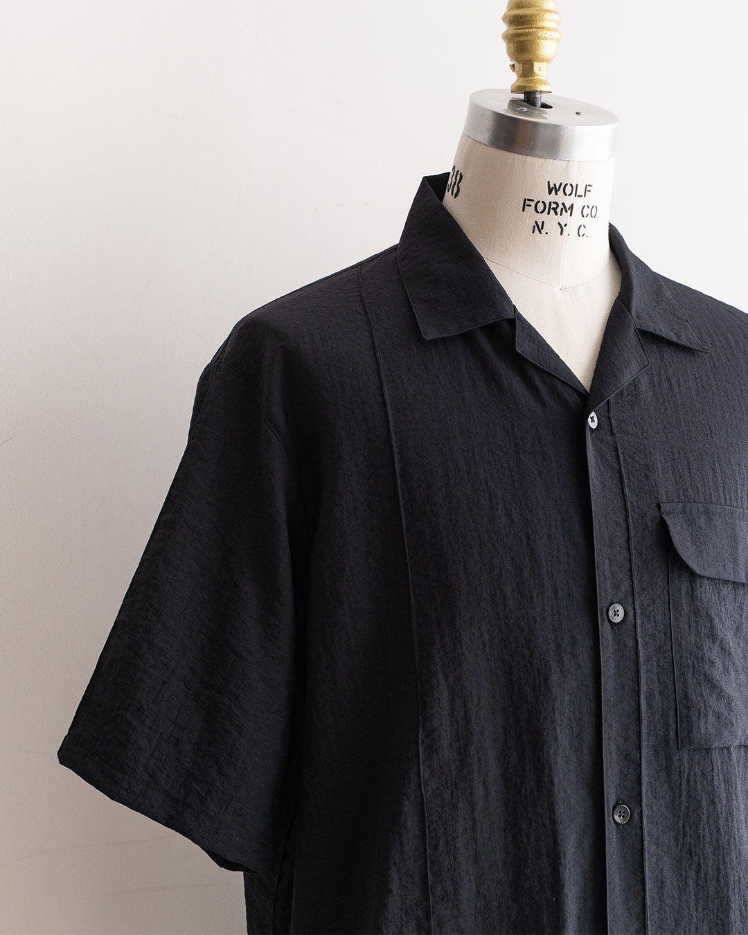 【STILL BY HAND】Pintuck Open Collar Shirt