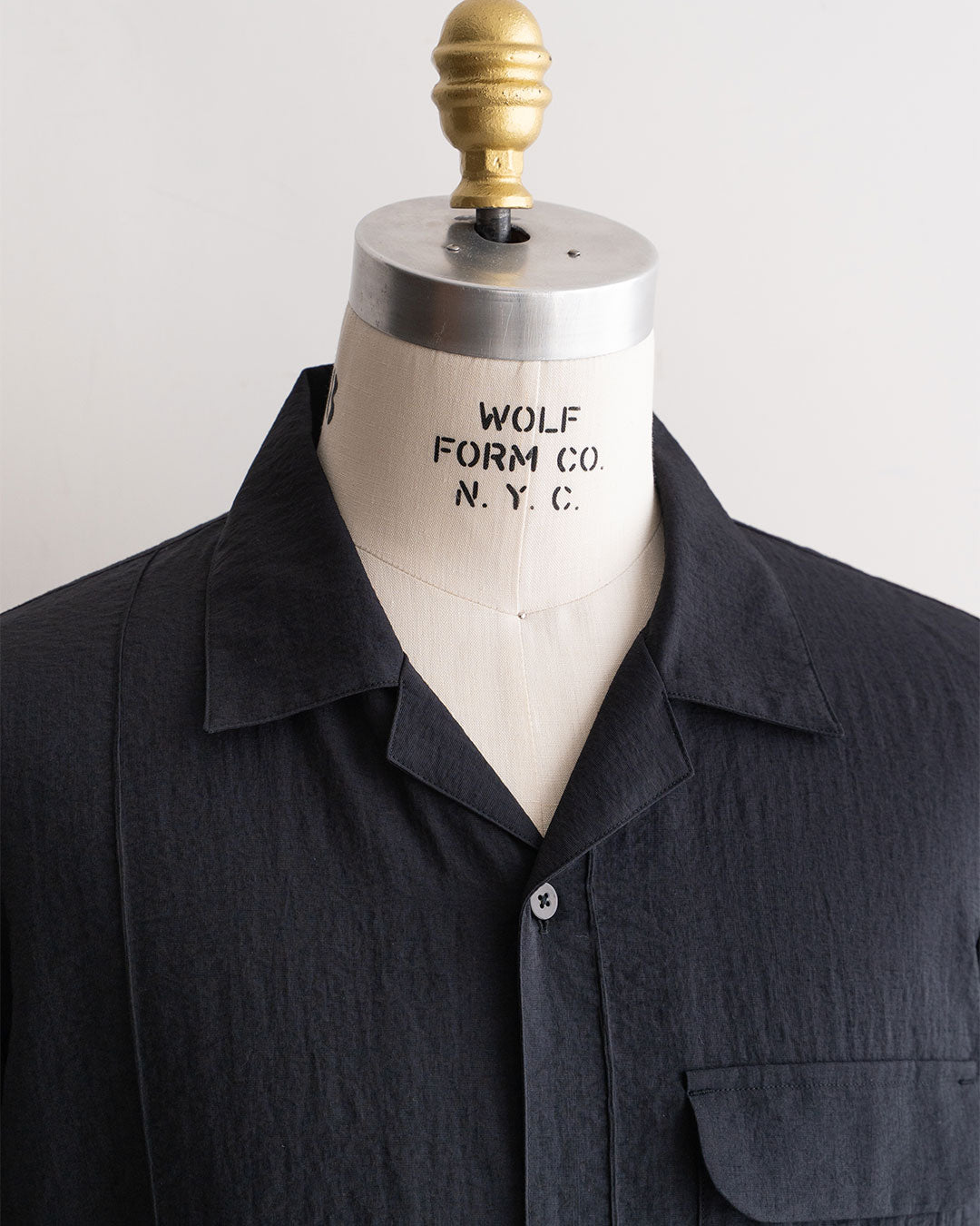 【STILL BY HAND】Pintuck Open Collar Shirt