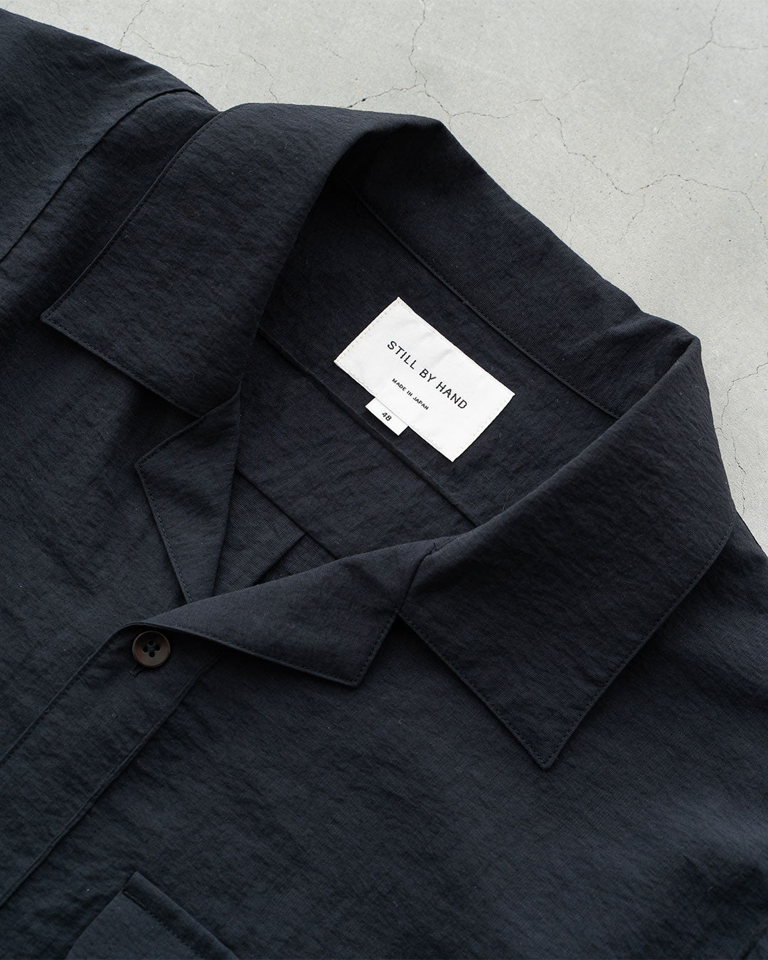【STILL BY HAND】Pintuck Open Collar Shirt