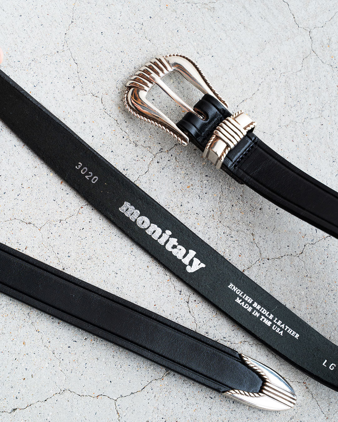 【MONITALY】Extended 1 Creased Belt 『Made In USA』