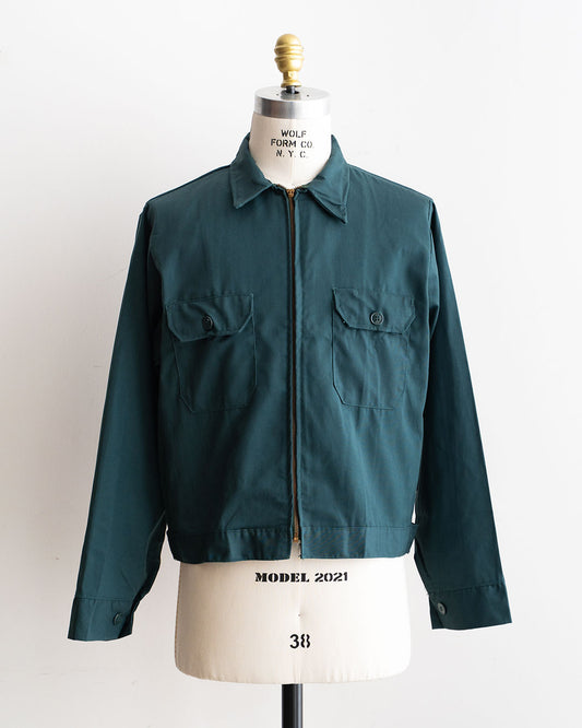 【DEADSTOCK】60-70s DETROIT OVERALLS 2Pocket Work Jacket  T/C Twill & Big Size 『Made In USA』