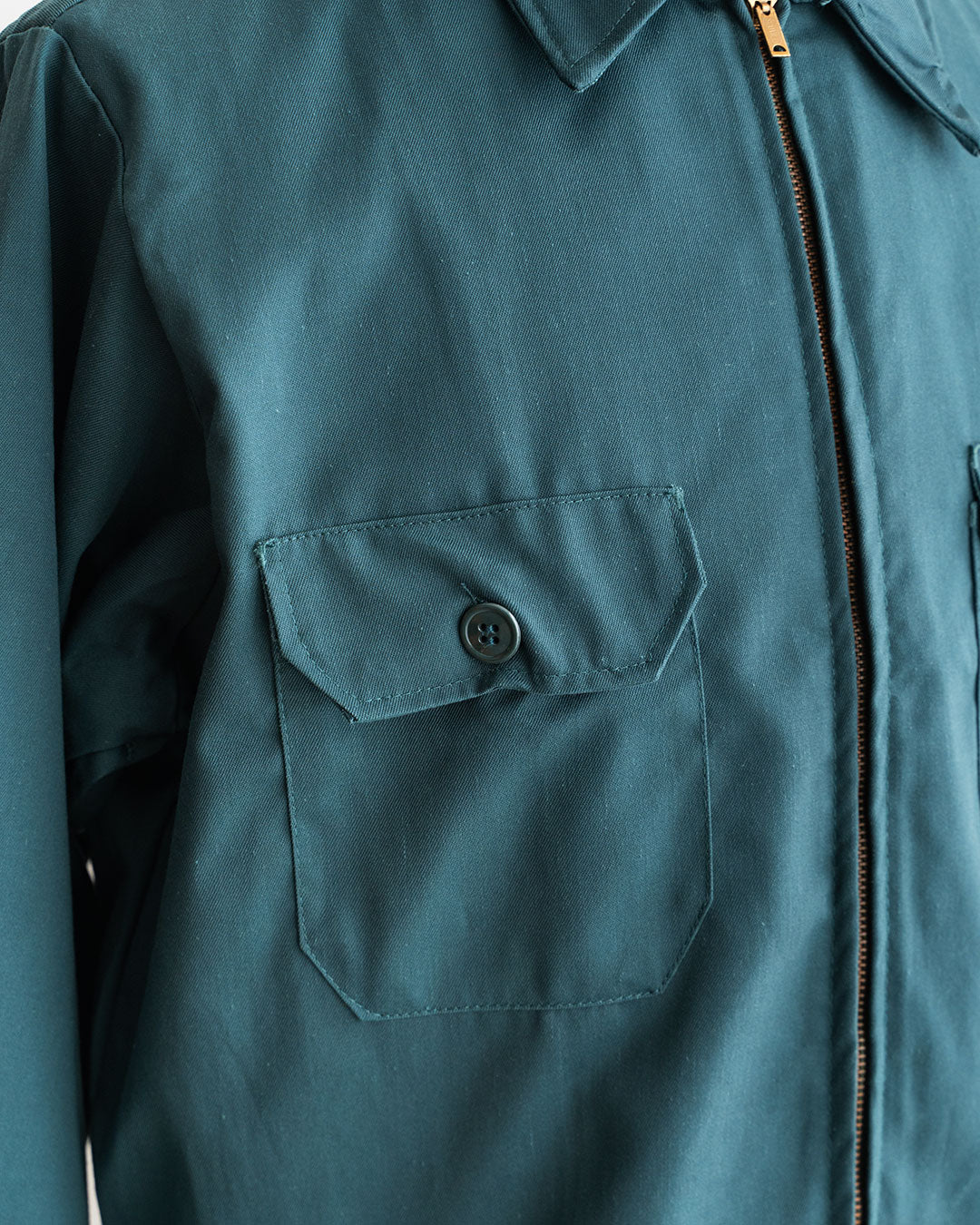 【DEADSTOCK】60-70s DETROIT OVERALLS 2Pocket Work Jacket  T/C Twill & Big Size 『Made In USA』