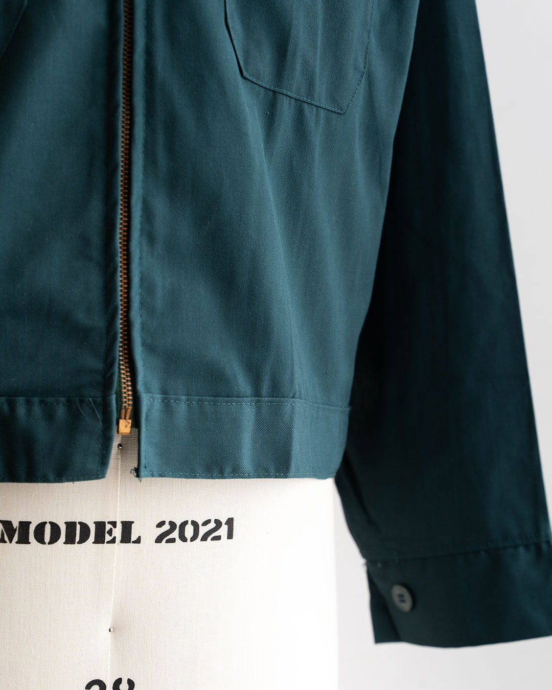【DEADSTOCK】60-70s DETROIT OVERALLS 2Pocket Work Jacket  T/C Twill & Big Size 『Made In USA』