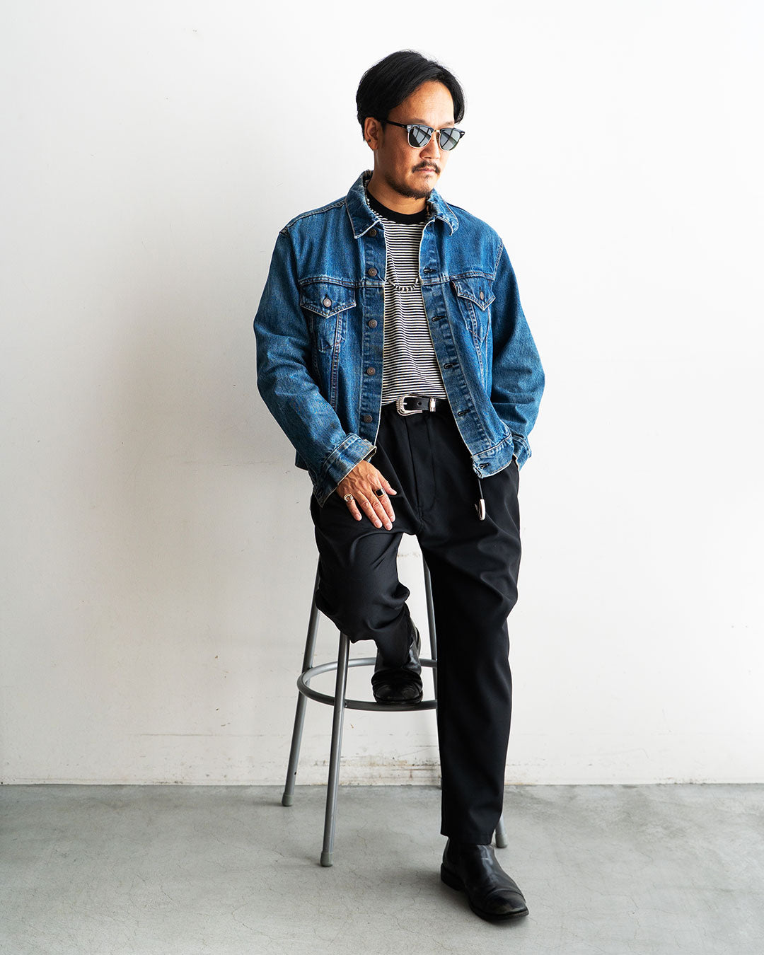 【MONITALY】Extended 1 Creased Belt 『Made In USA』