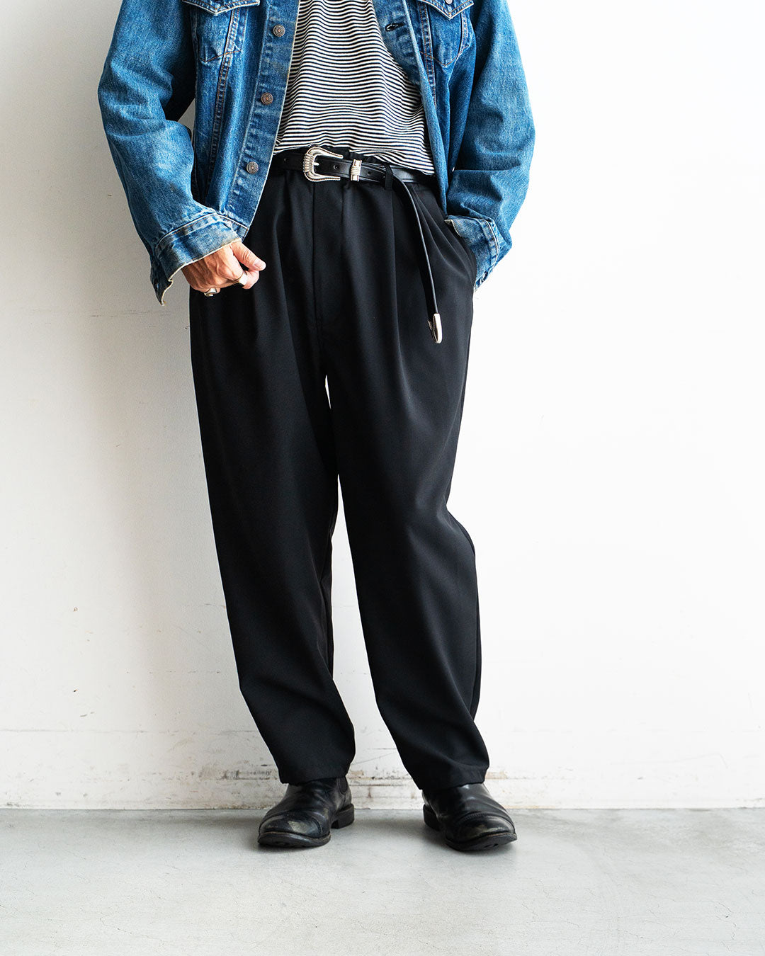 【MONITALY】Extended 1 Creased Belt 『Made In USA』