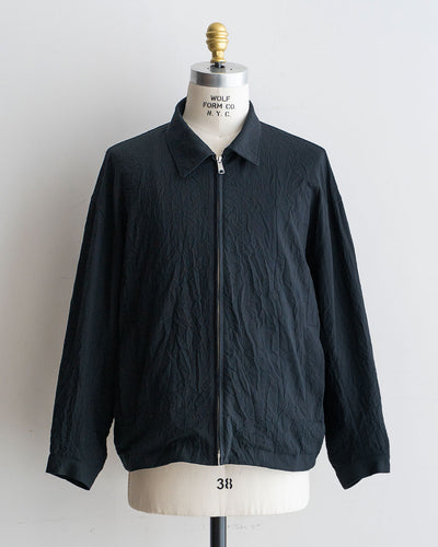 【STILL BY HAND】Crinkled Zip Up Blouson