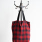 【HEXICO】Magazine Tote "Deadstock Ombre Check Fabrics"