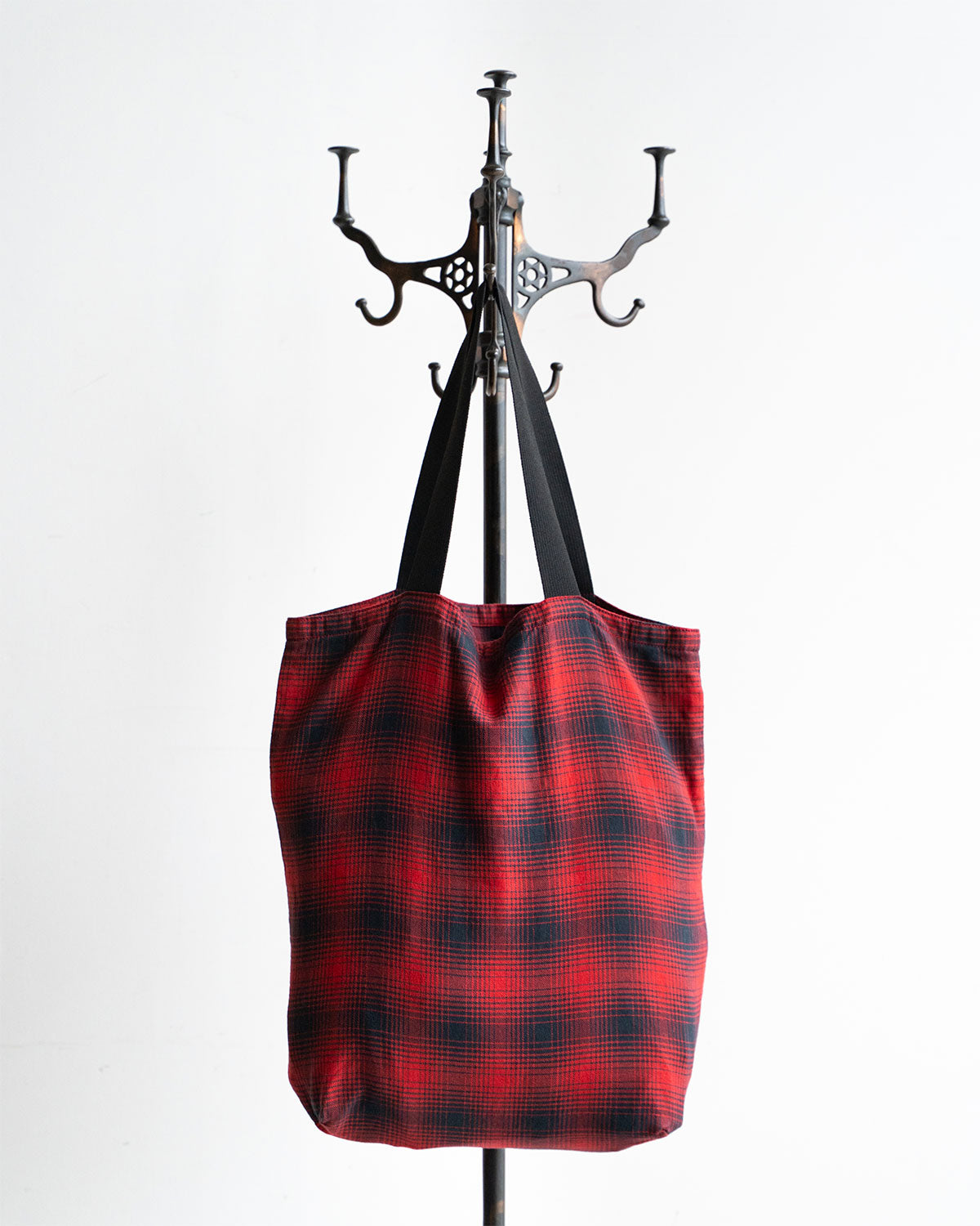 【HEXICO】Magazine Tote "Deadstock Ombre Check Fabrics"