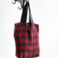 【HEXICO】Magazine Tote "Deadstock Ombre Check Fabrics"