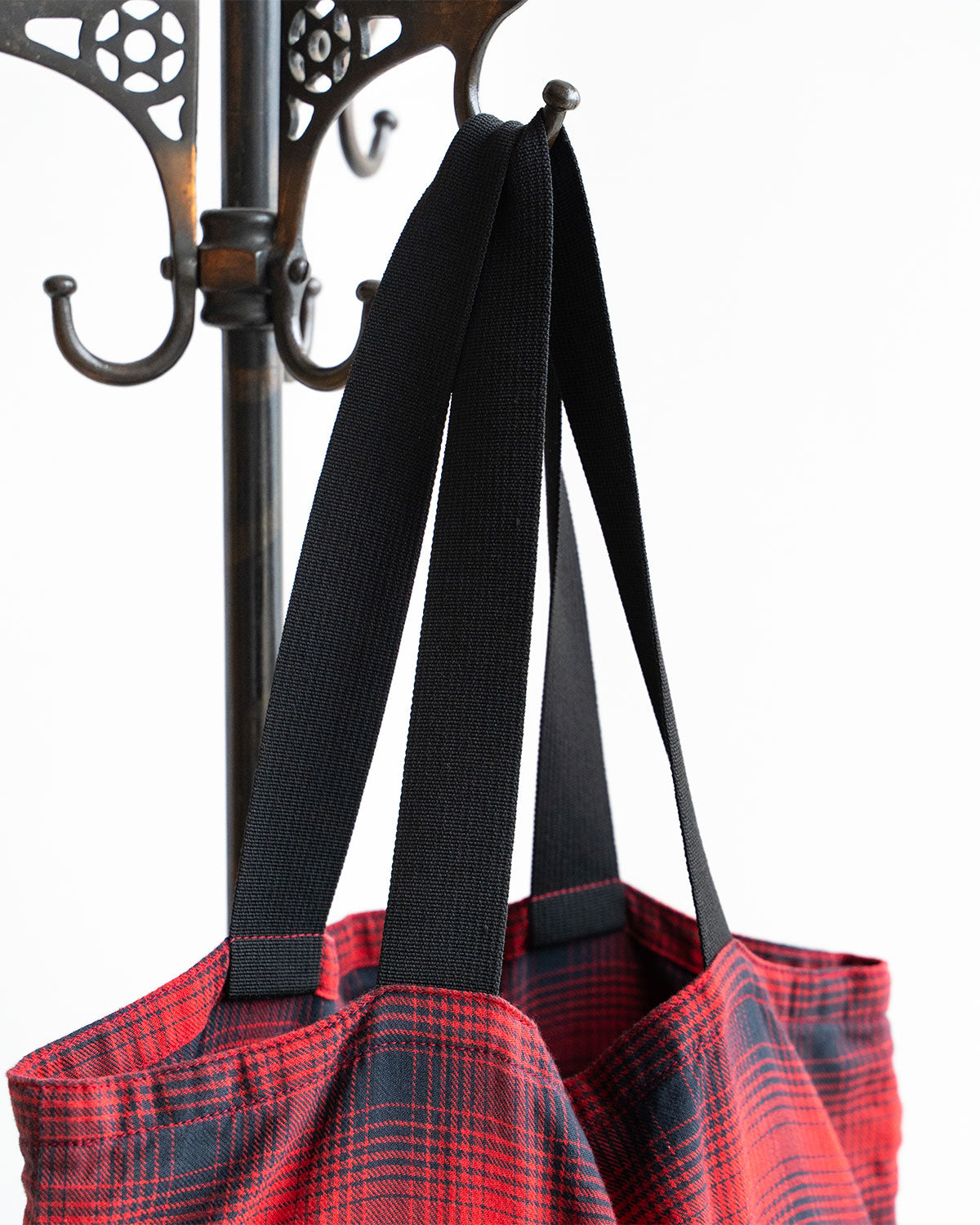 【HEXICO】Magazine Tote "Deadstock Ombre Check Fabrics"