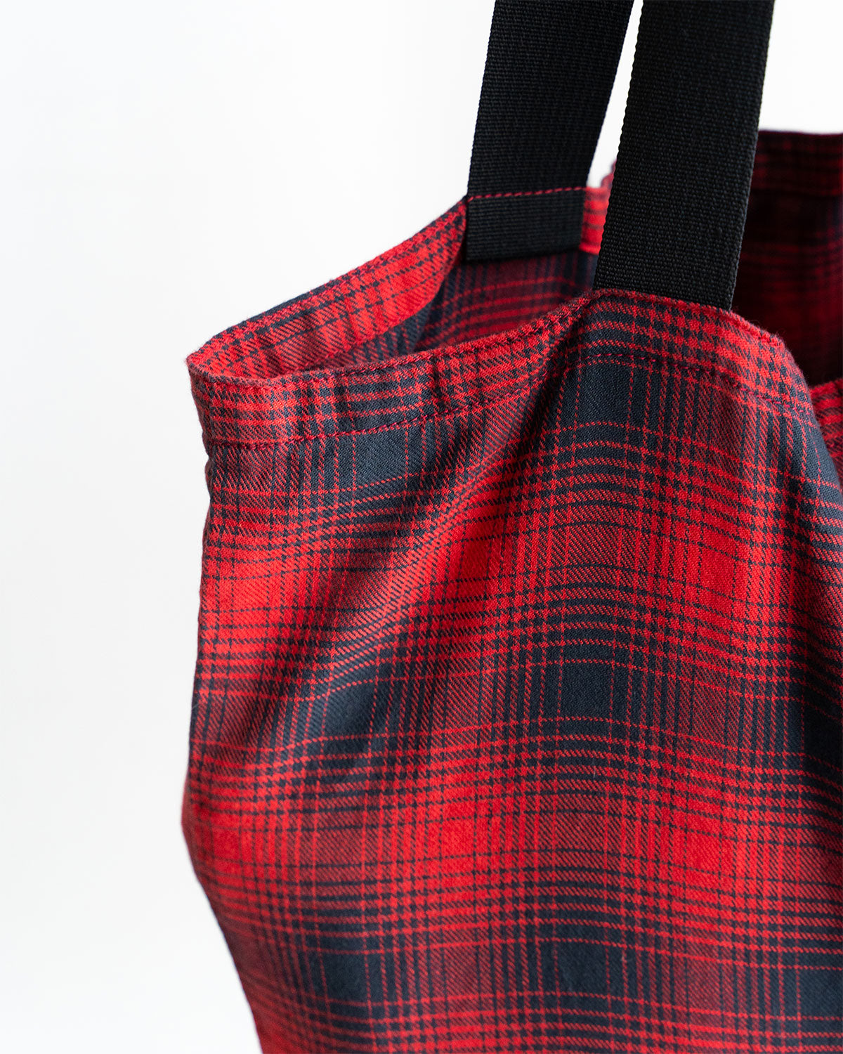 【HEXICO】Magazine Tote "Deadstock Ombre Check Fabrics"