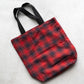 【HEXICO】Magazine Tote "Deadstock Ombre Check Fabrics"