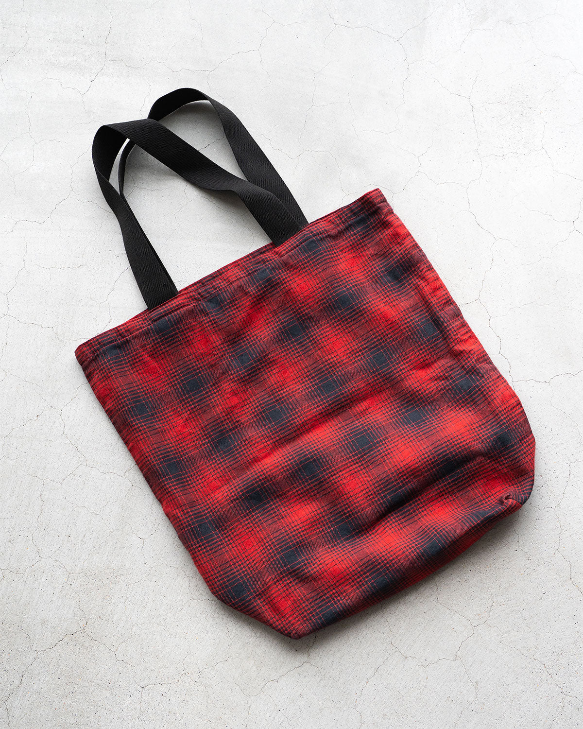 【HEXICO】Magazine Tote "Deadstock Ombre Check Fabrics"