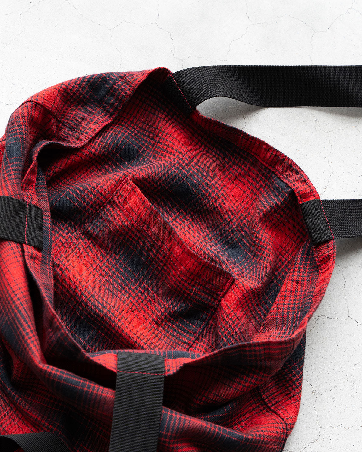 【HEXICO】Magazine Tote "Deadstock Ombre Check Fabrics"