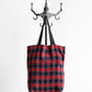 【HEXICO】Magazine Tote "Deadstock Tratan Check Fabrics"