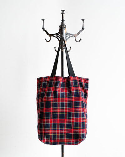 【HEXICO】Magazine Tote 『Deadstock Tratan Check Fabrics』