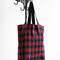 【HEXICO】Magazine Tote "Deadstock Tratan Check Fabrics"