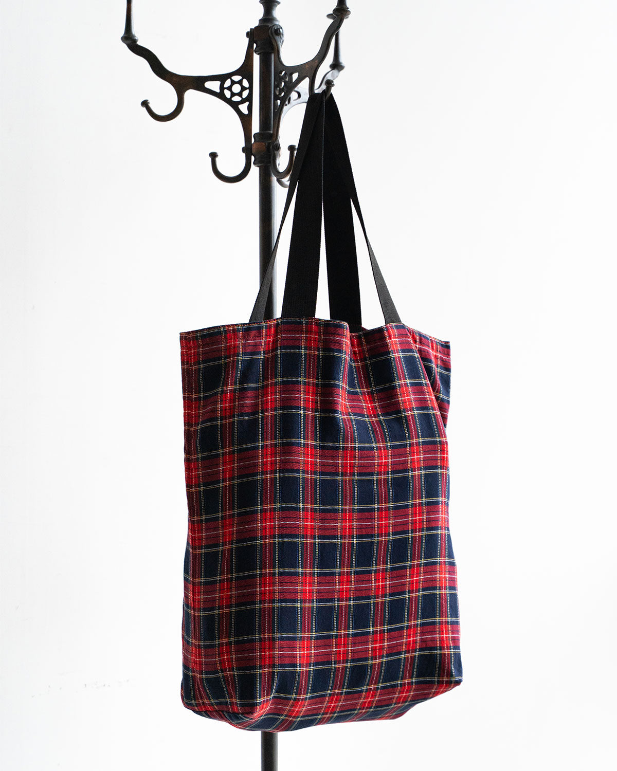 【HEXICO】Magazine Tote "Deadstock Tratan Check Fabrics"