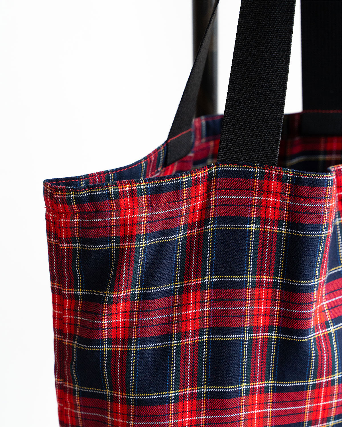 【HEXICO】Magazine Tote "Deadstock Tratan Check Fabrics"