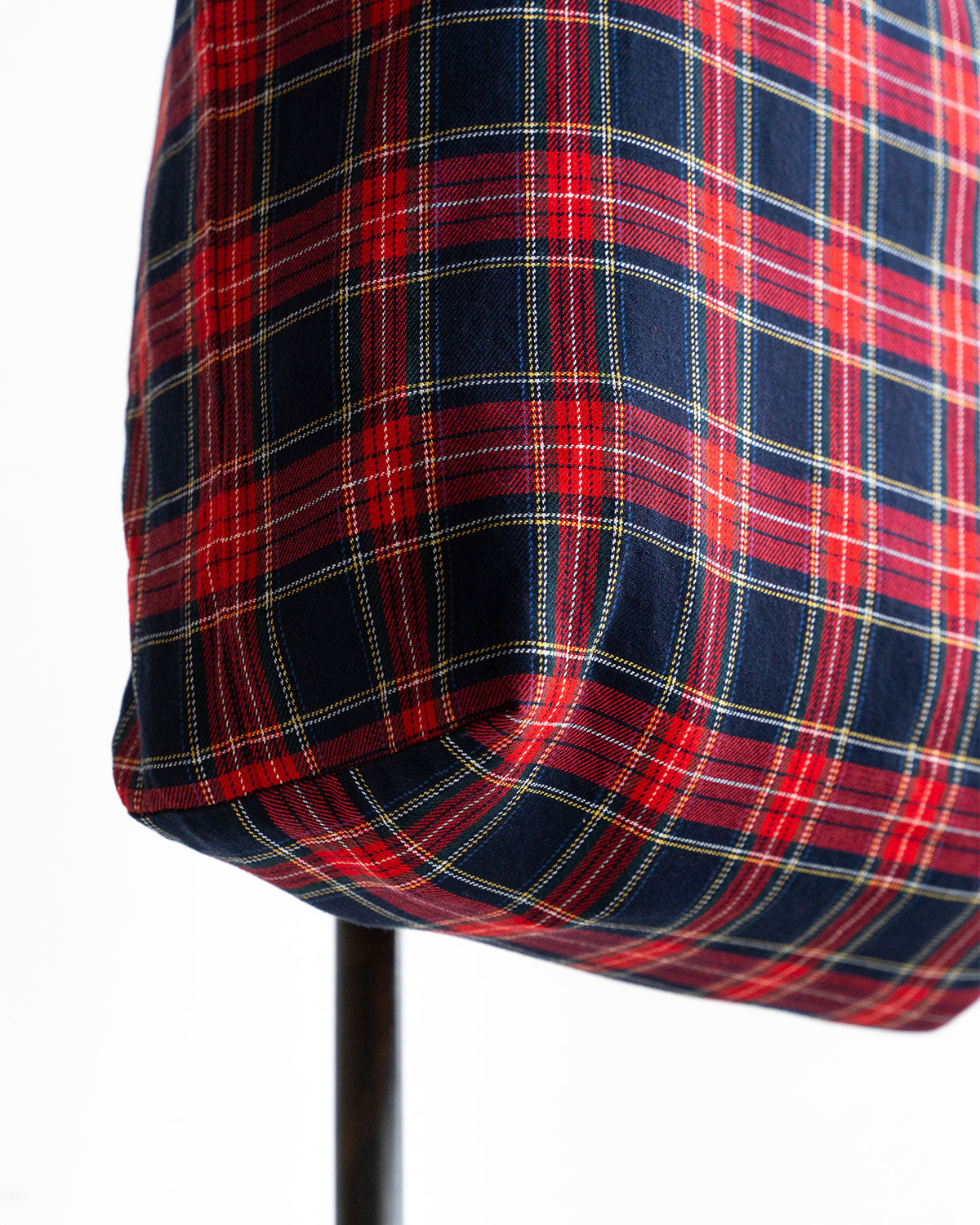 【HEXICO】Magazine Tote "Deadstock Tratan Check Fabrics"