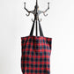 【HEXICO】Magazine Tote "Deadstock Tratan Check Fabrics"