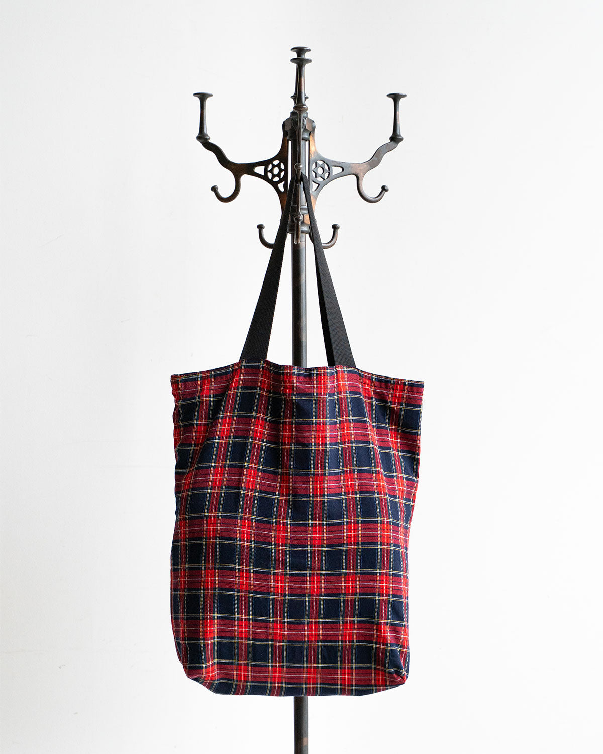 【HEXICO】Magazine Tote "Deadstock Tratan Check Fabrics"