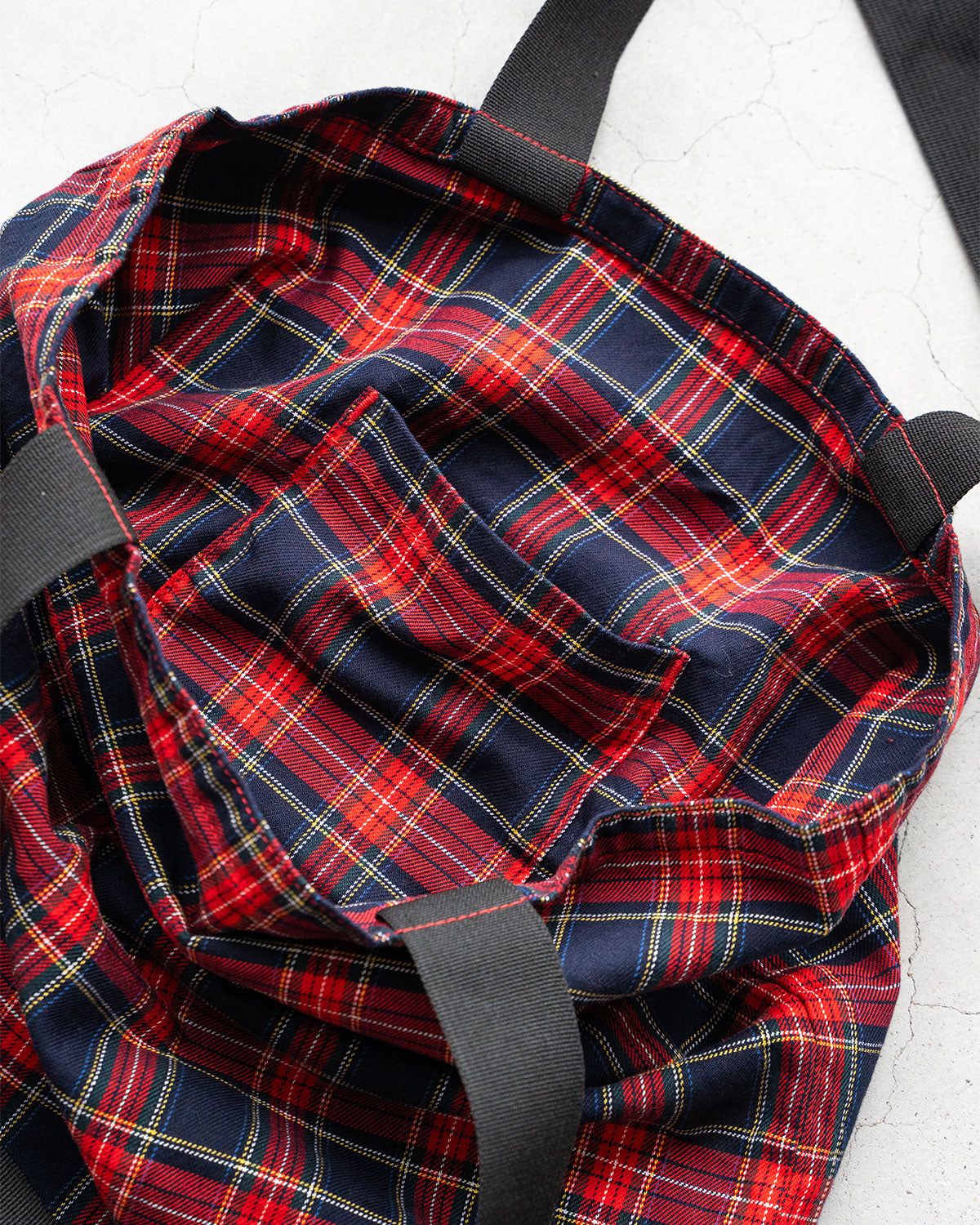 【HEXICO】Magazine Tote "Deadstock Tratan Check Fabrics"