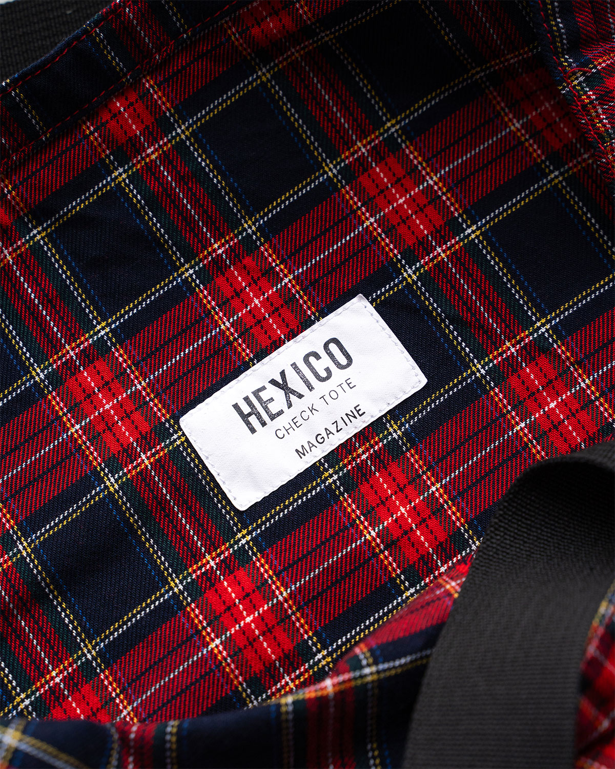 【HEXICO】Magazine Tote "Deadstock Tratan Check Fabrics"