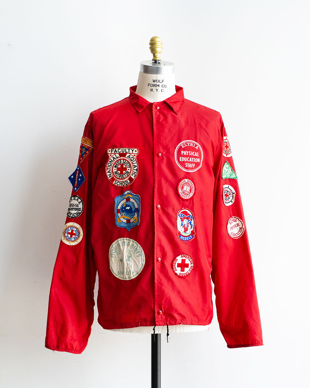 【VINTAGE】70s Pro-Knitwear Coach Jacket "AQUATICS"