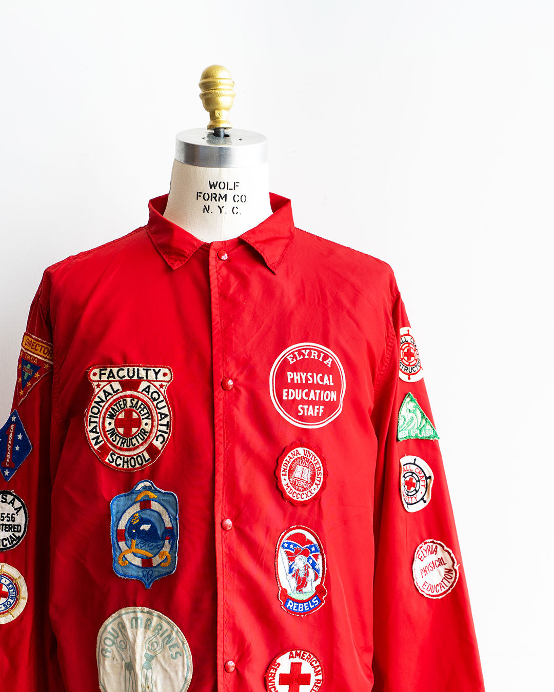 【VINTAGE】70s Pro-Knitwear Coach Jacket "AQUATICS"