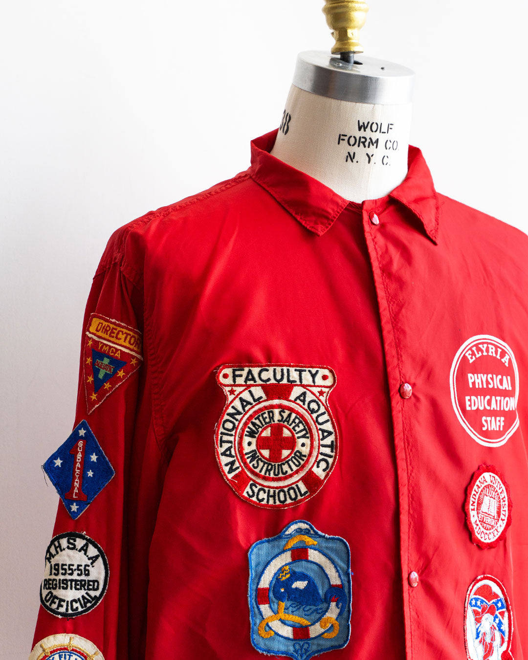 【VINTAGE】70s Pro-Knitwear Coach Jacket "AQUATICS"