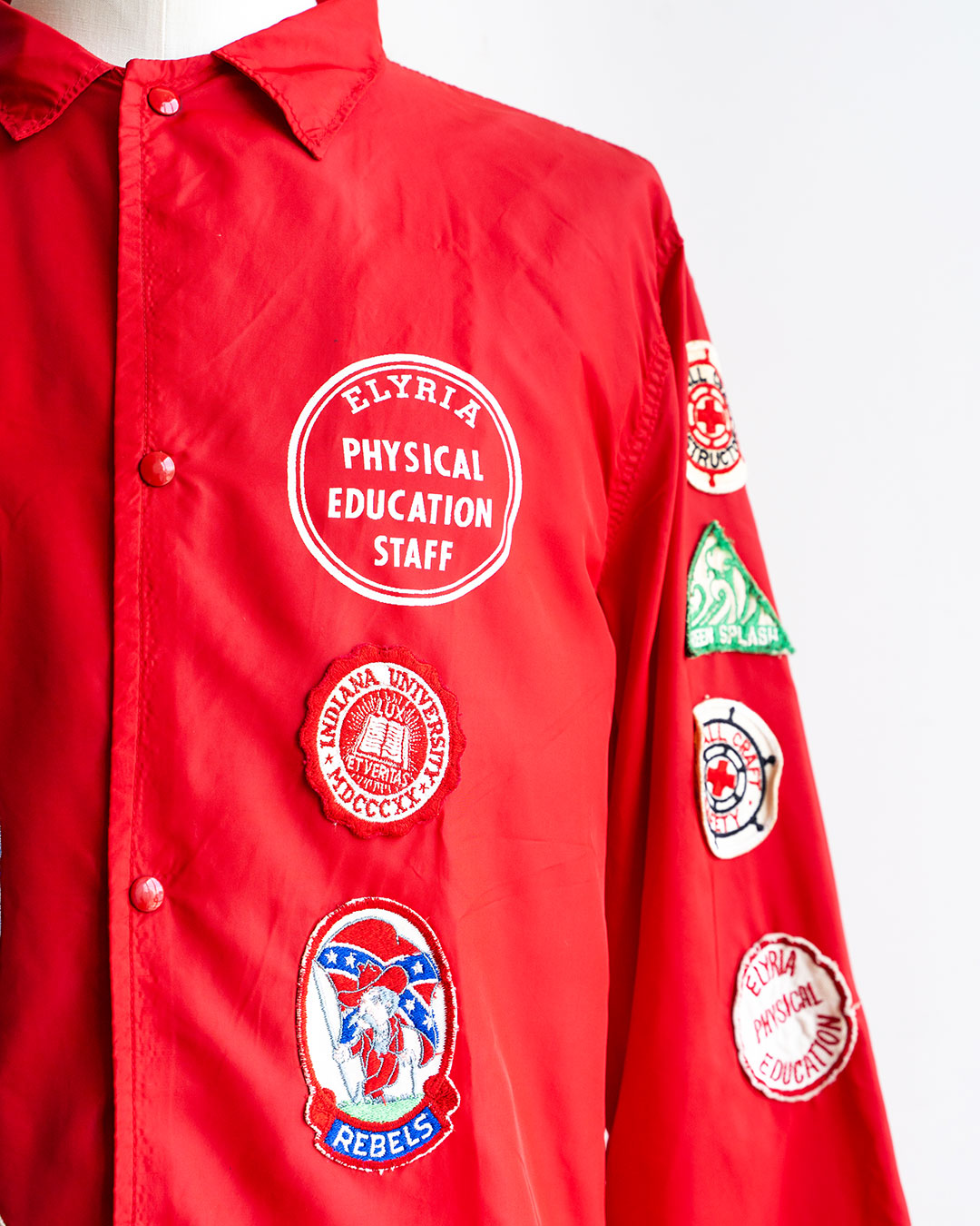 【VINTAGE】70s Pro-Knitwear Coach Jacket "AQUATICS"