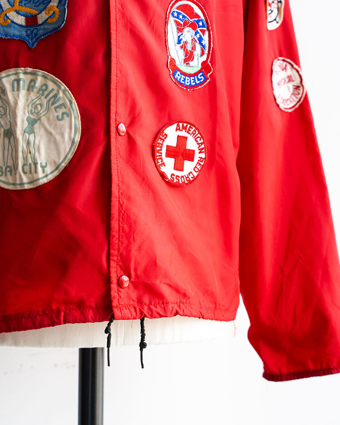 【VINTAGE】70s Pro-Knitwear Coach Jacket "AQUATICS"
