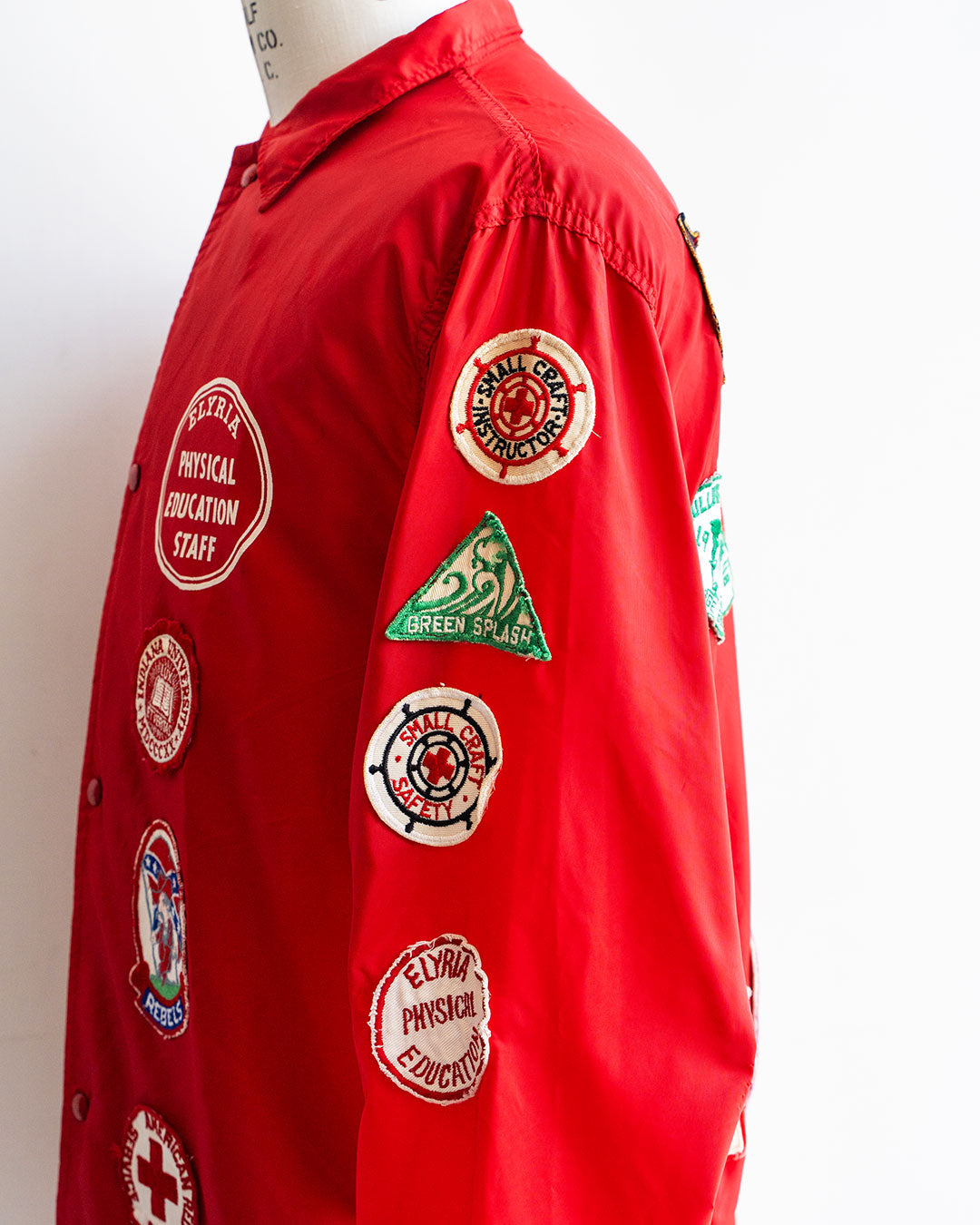 【VINTAGE】70s Pro-Knitwear Coach Jacket "AQUATICS"