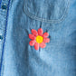 【Behind The River】Work Chambray Shirts『Hand Embroidery In Oaxaca Mexico』