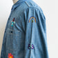 【Behind The River】Work Chambray Shirts『Hand Embroidery In Oaxaca Mexico』
