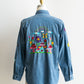 【Behind The River】Work Chambray Shirts『Hand Embroidery In Oaxaca Mexico』