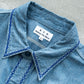 【Behind The River】Work Chambray Shirts『Hand Embroidery In Oaxaca Mexico』