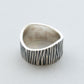 【THARU SILVER】Silver Ring "Tree Trunk Pattern"