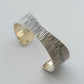 【THARU SILVER】Silver Open Bangle "Tree Trunk Pattern"
