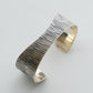 【THARU SILVER】Silver Open Bangle "Tree Trunk Pattern"