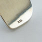 【THARU SILVER】Silver Open Bangle "Tree Trunk Pattern"