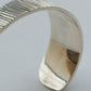 【THARU SILVER】Silver Open Bangle "Tree Trunk Pattern"