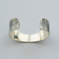 【THARU SILVER】Silver Open Bangle "Tree Trunk Pattern"