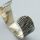 【THARU SILVER】Silver Open Bangle "Tree Trunk Pattern"