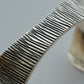 【THARU SILVER】Silver Open Bangle "Tree Trunk Pattern"